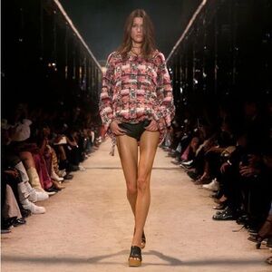 Isabel Marant sz 34 US XS Dragana Top Wool Tweed Jacket Oversized NWT